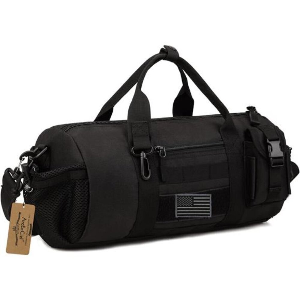 Men's Small Tactical Duffle Bag Shoulder Bags Shoes Storage Handbag with